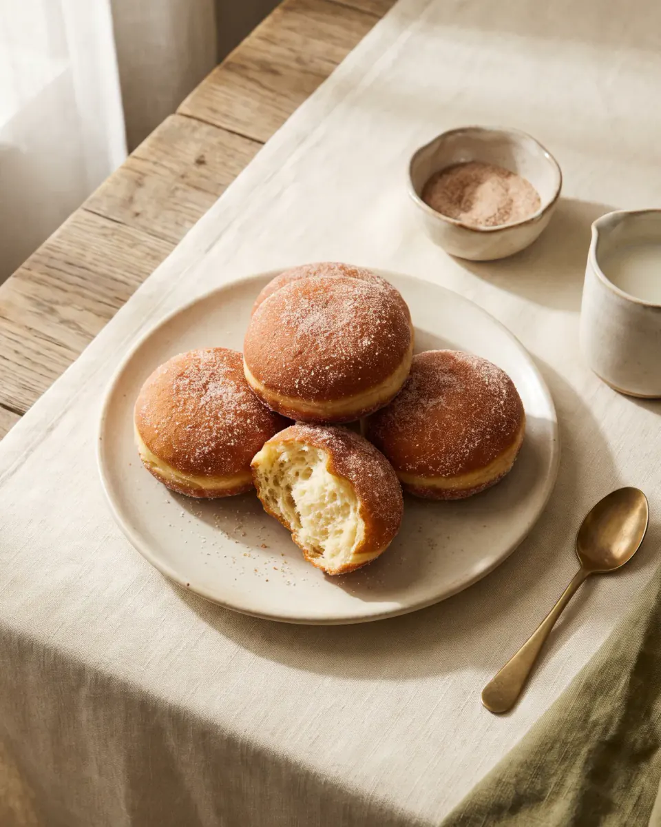 Donuts aus der Heißluftfritteuse – das fertige Gericht