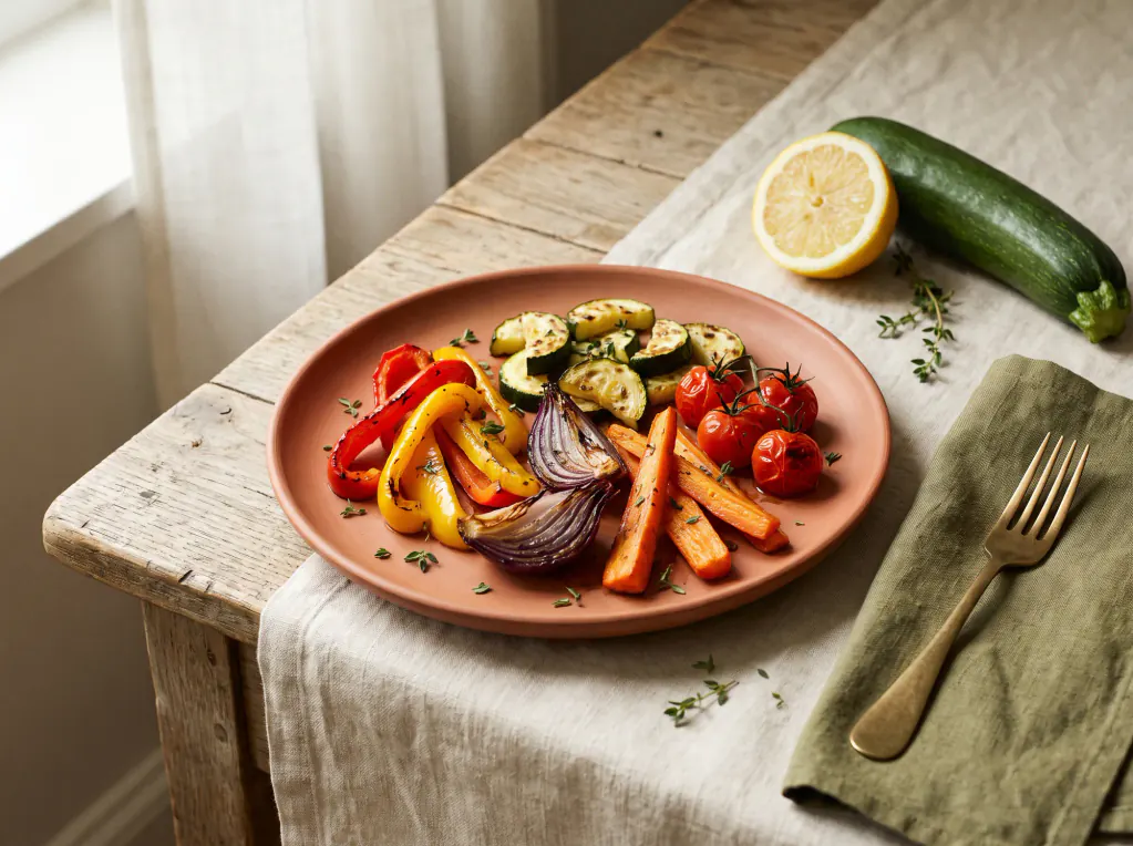 Air Fryer Roasted Vegetables — the finished dish