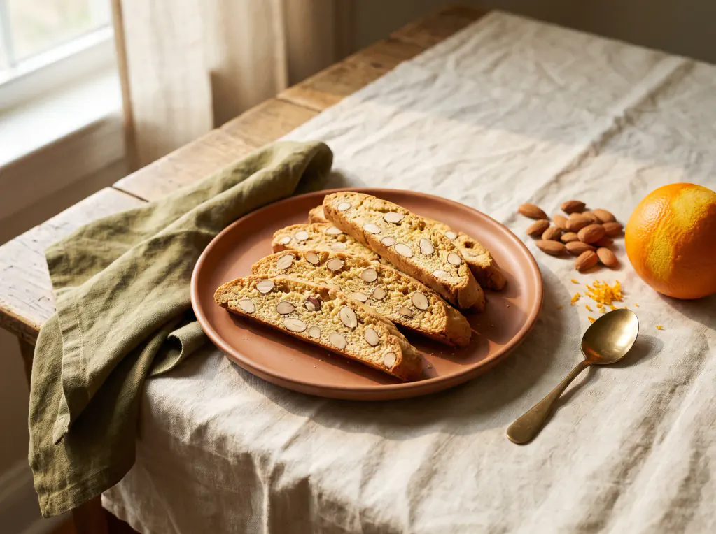 Cantuccini mit Mandeln – das fertige Gericht