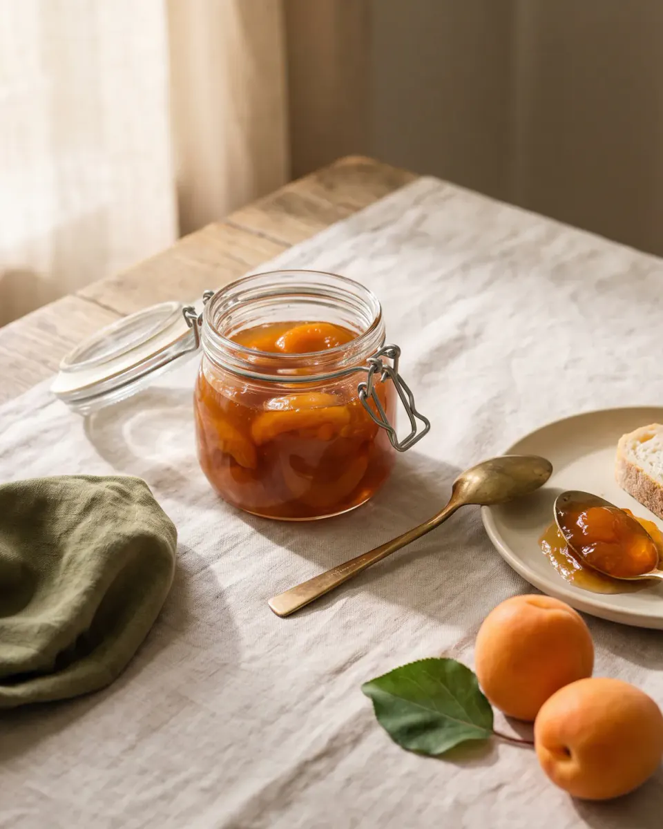 Apricot Jam — the finished dish