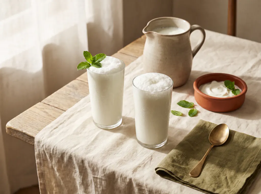 Ayran Yogurt Drink — the finished dish