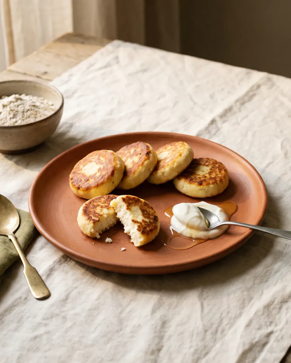 Baked Syrnyky — the finished dish