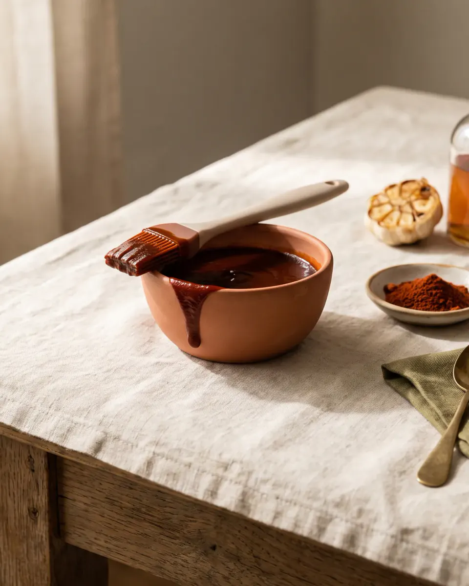 Salsa barbacoa — el plato terminado