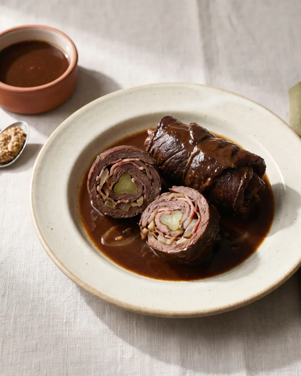 Beef Rouladen — the finished dish