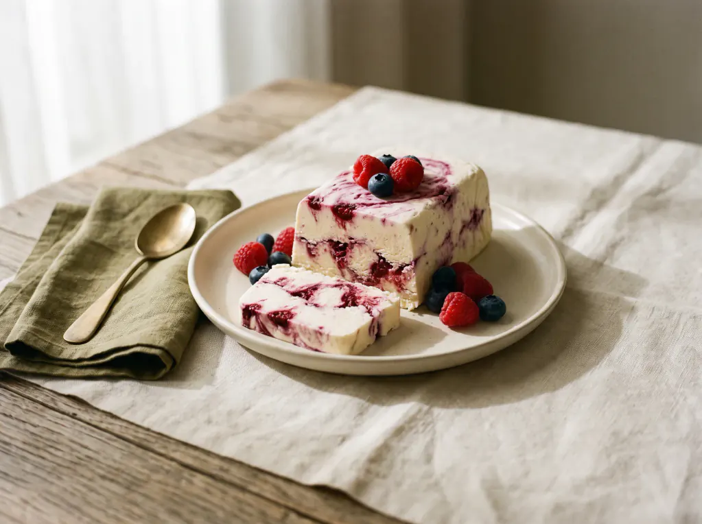 Beeren-Semifreddo – das fertige Gericht