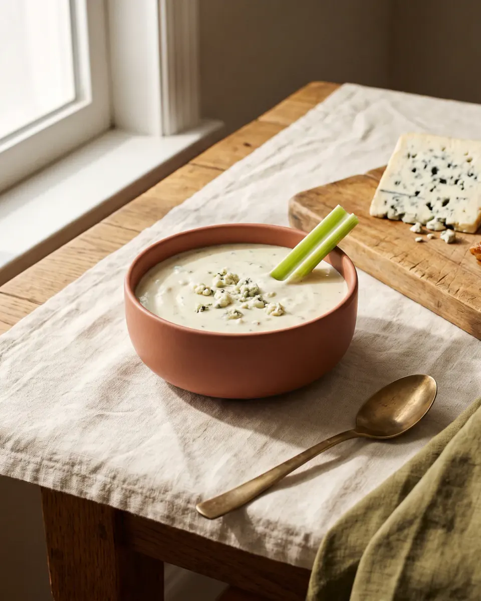 Blue Cheese Sauce — the finished dish