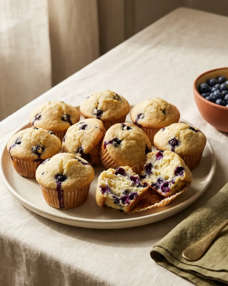 Blaubeermuffins – das fertige Gericht