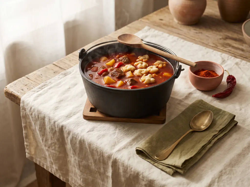 Bograch — the finished dish