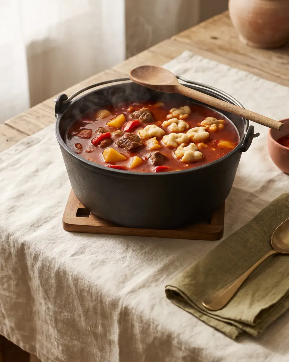 Bograch — the finished dish