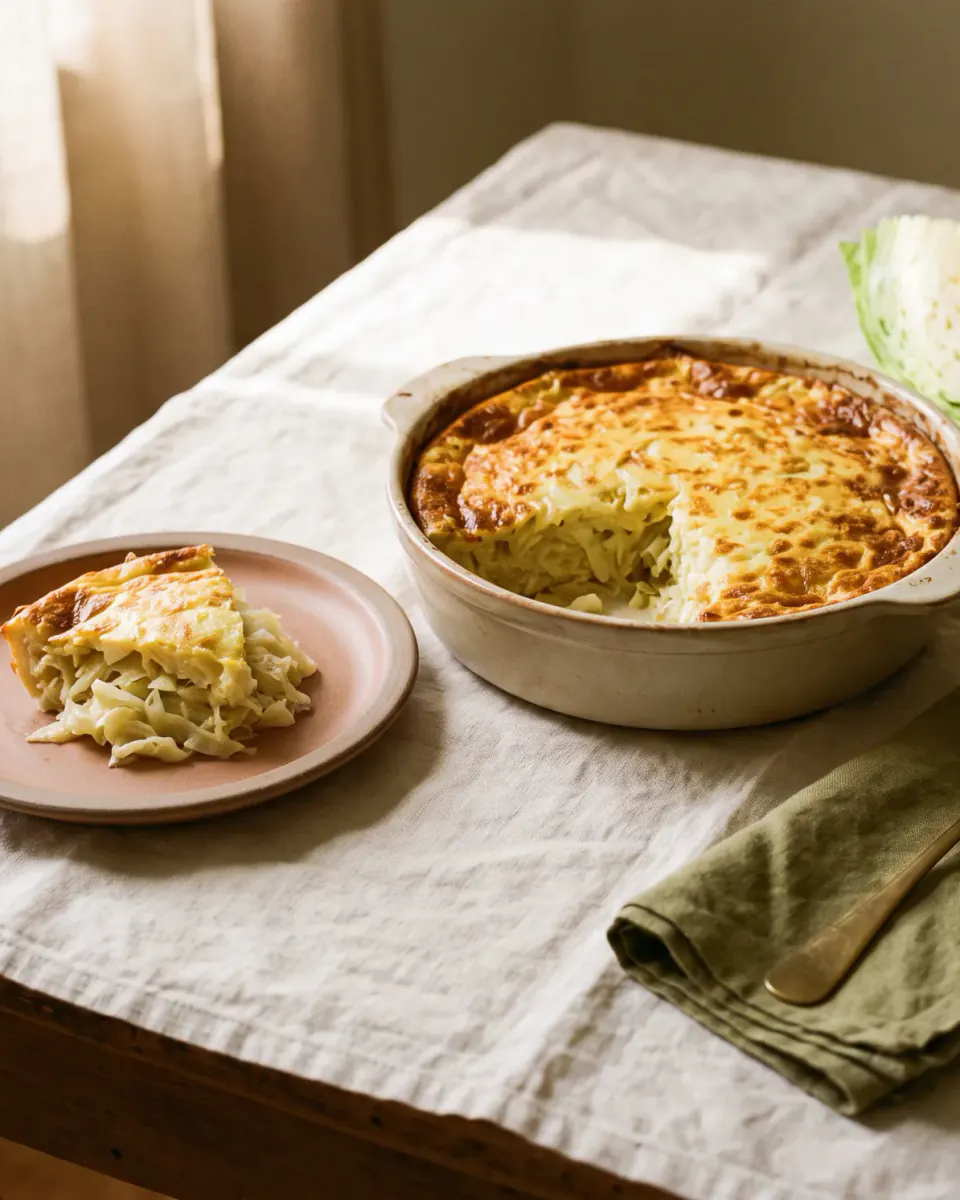 Cabbage Bake — the finished dish