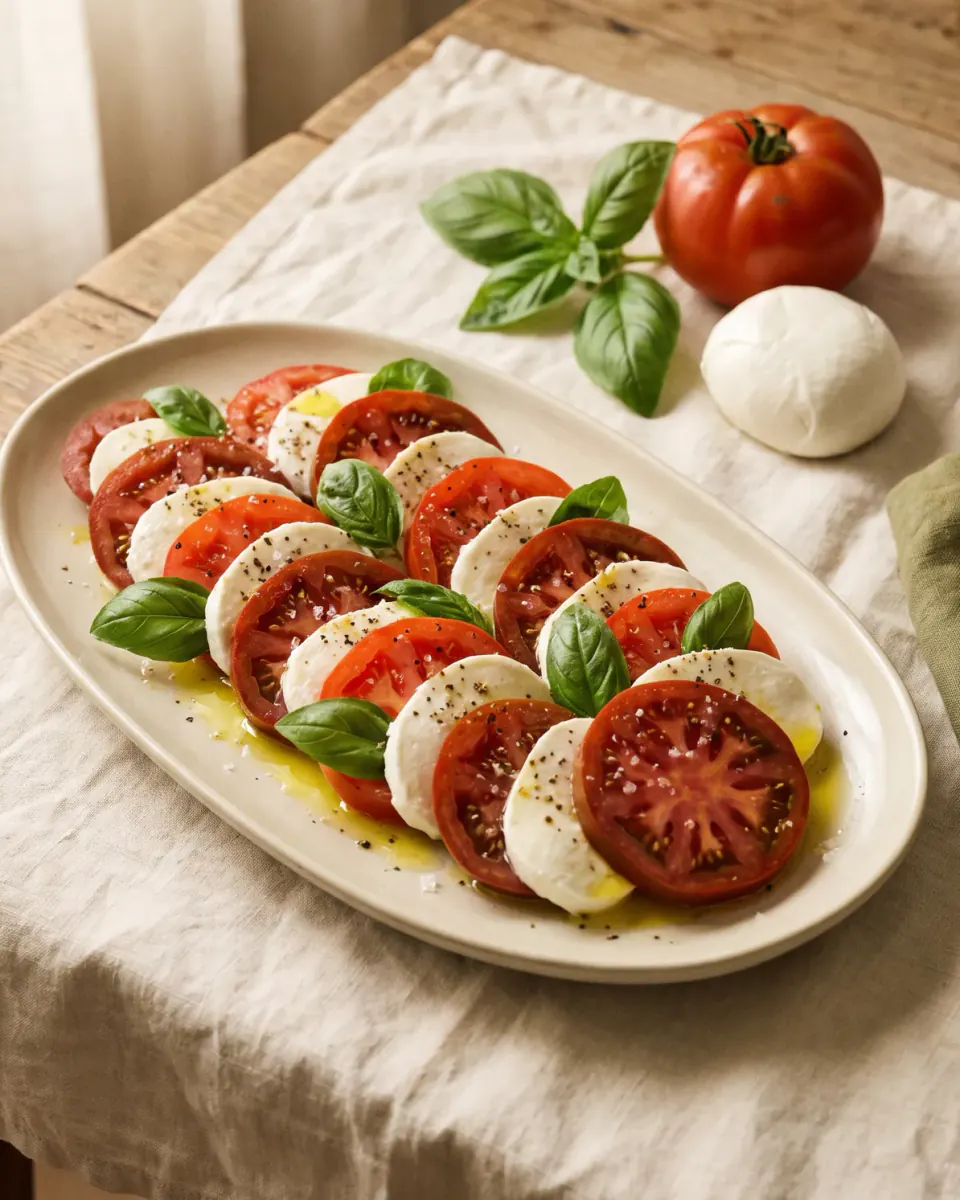 Caprese Salad — the finished dish