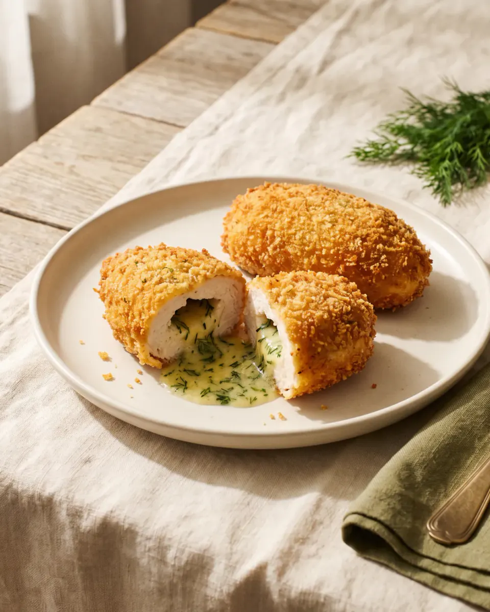 Chicken Kyiv — the finished dish
