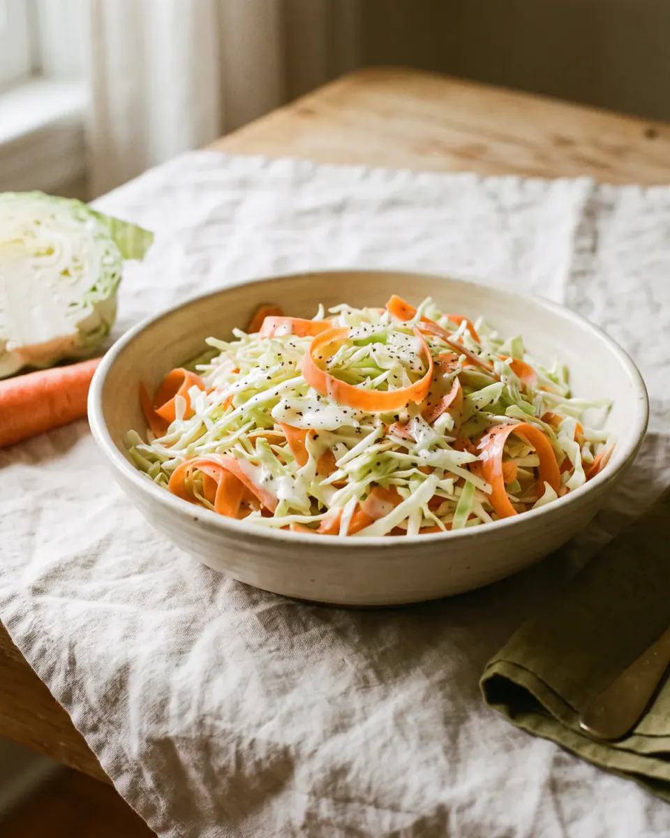 Coleslaw – amerikanischer Krautsalat – das fertige Gericht