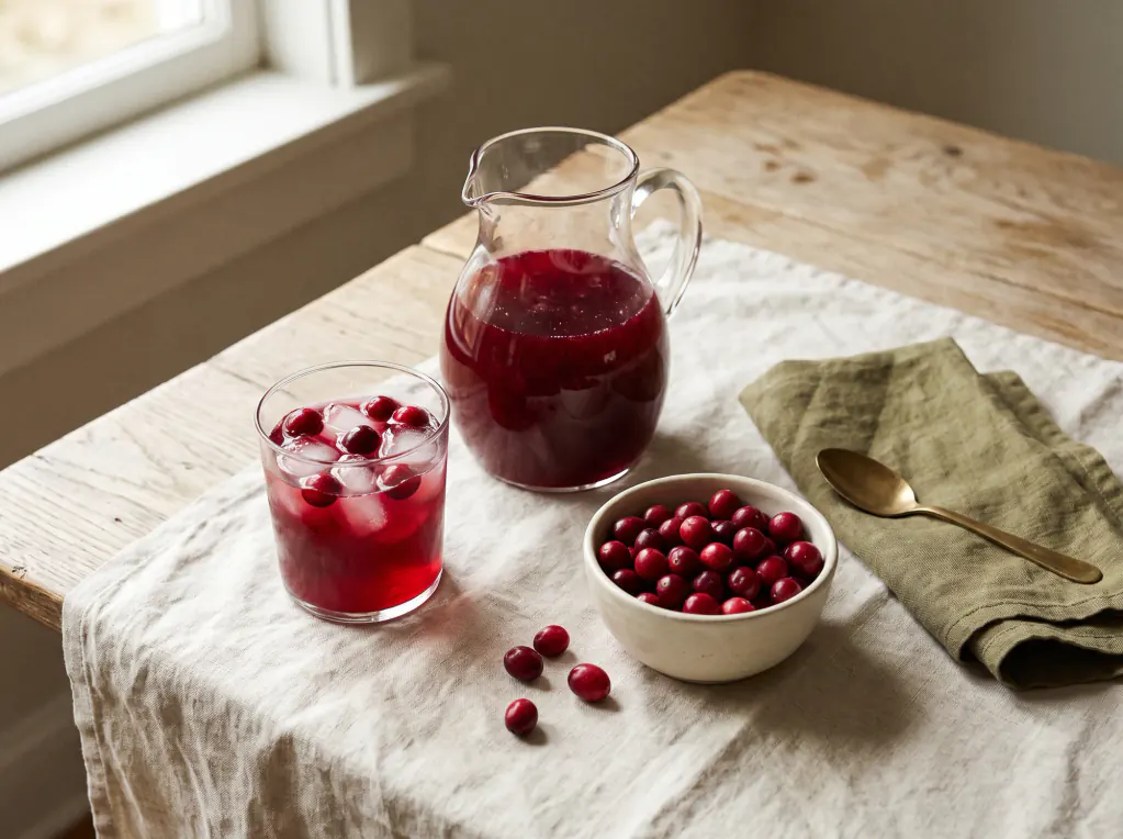 Cranberry Mors — the finished dish