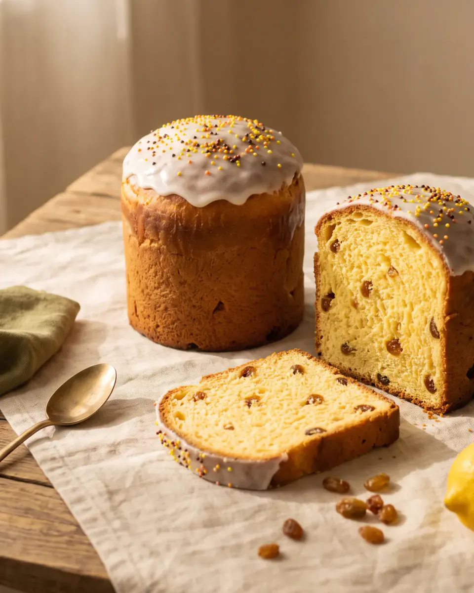 Easter Paska Bread — the finished dish