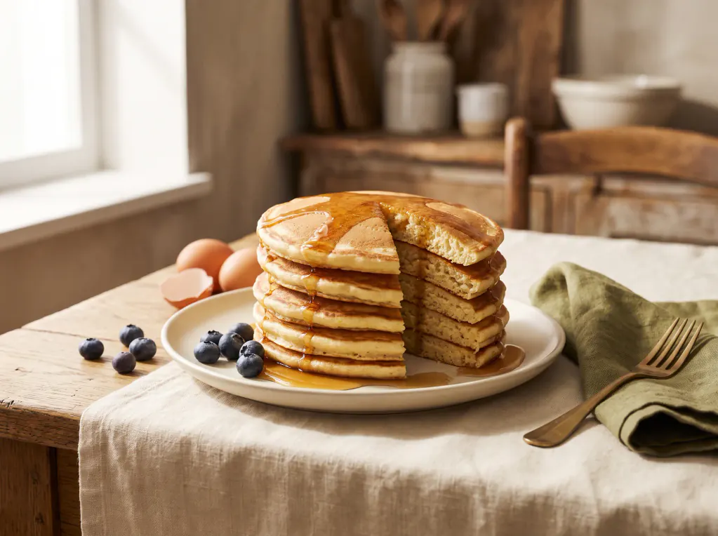 Amerikanische Pancakes – das fertige Gericht