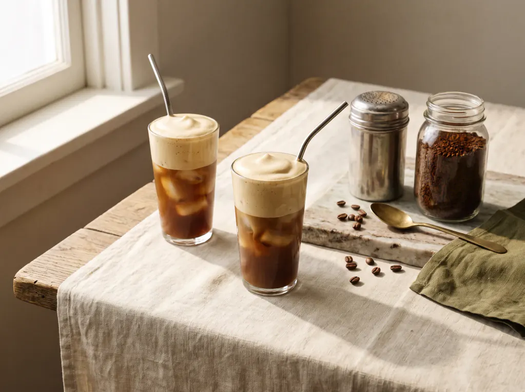 Frappé Coffee — the finished dish