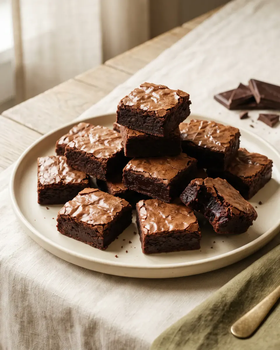 Saftige Brownies – das fertige Gericht