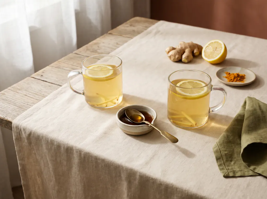Ginger and Honey Tea — the finished dish