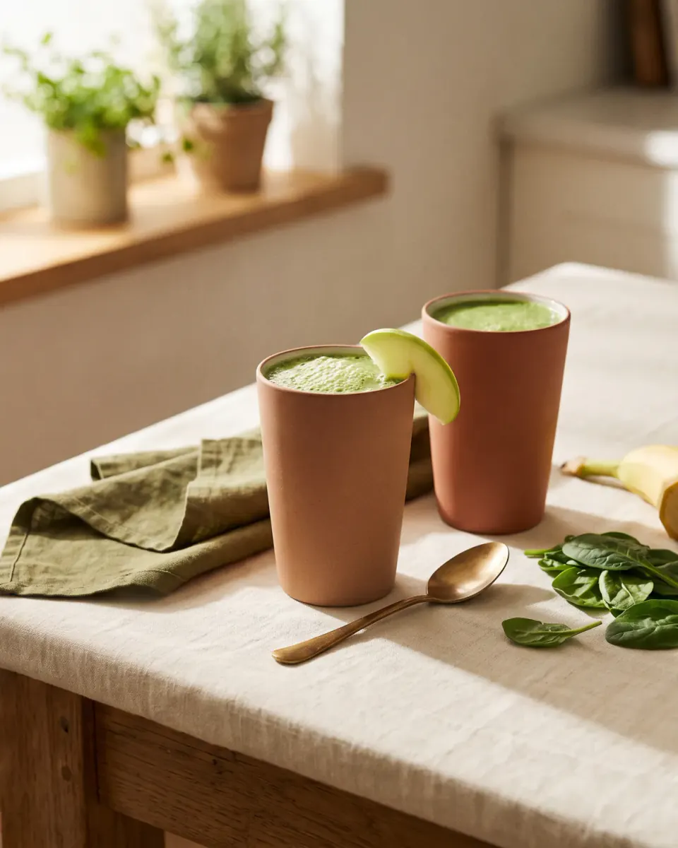 Batido verde — el plato terminado