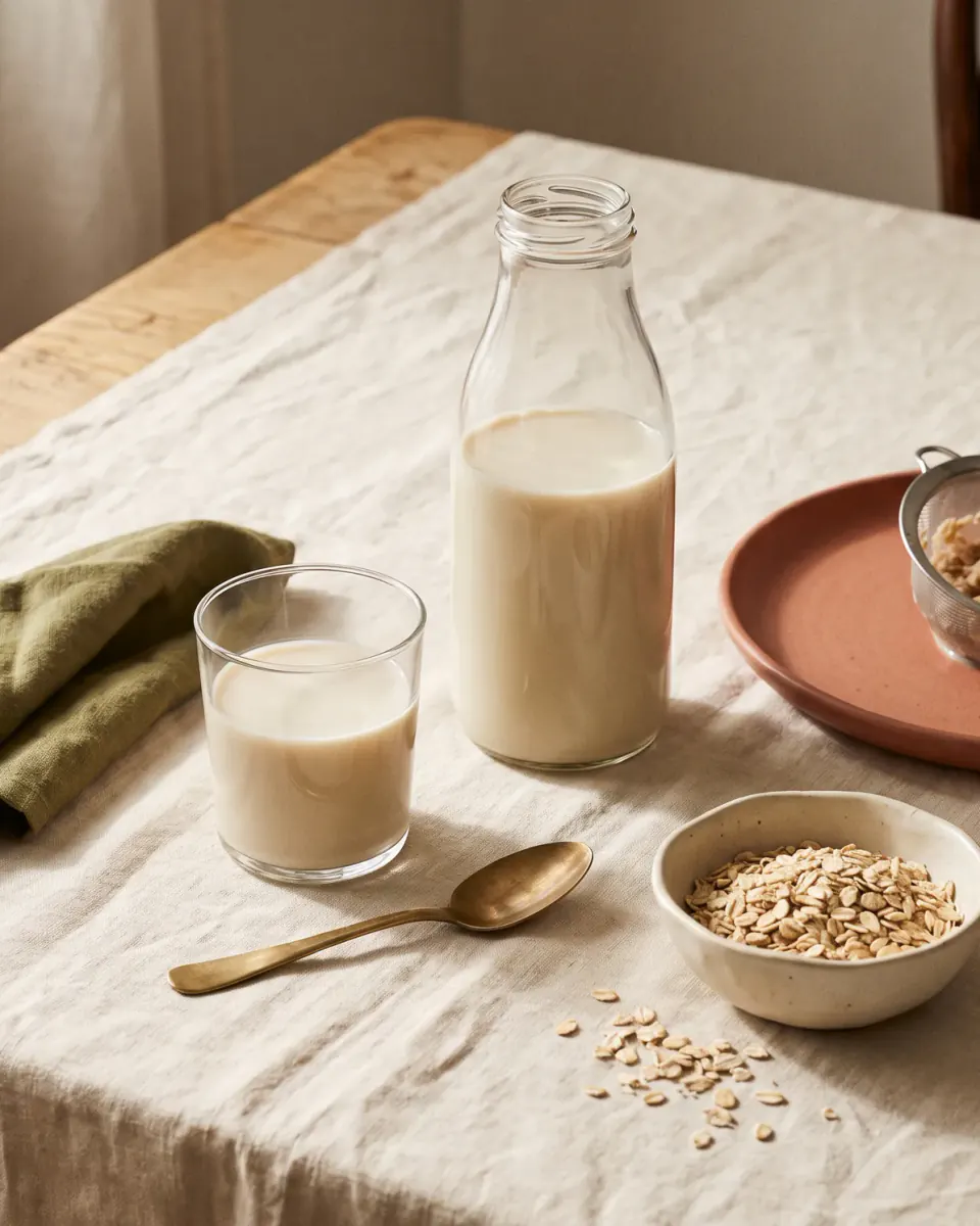 Hafermilch selbst gemacht – das fertige Gericht