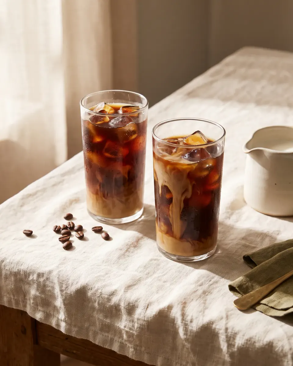 Café gelado — o prato pronto