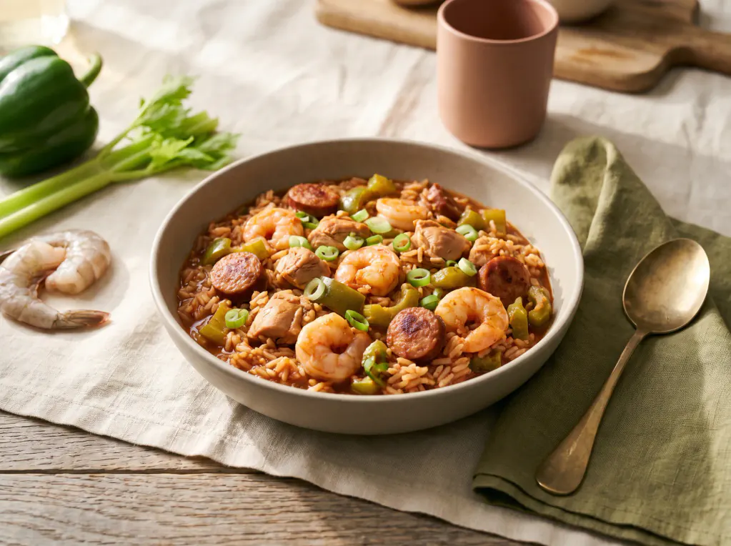 Jambalaya — el plato terminado