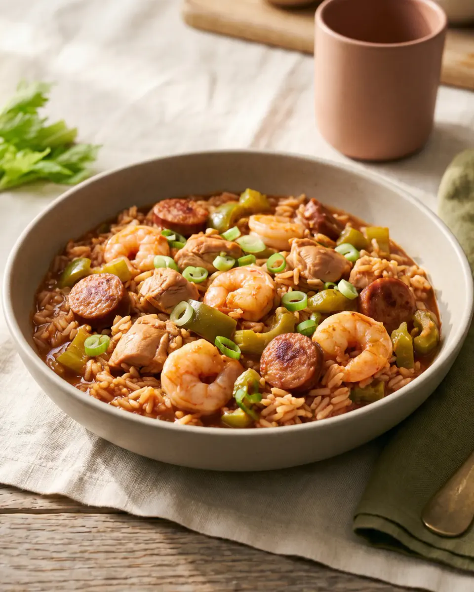 Jambalaya — el plato terminado