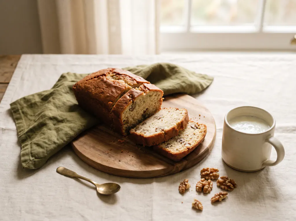 Kefirkuchen mit Walnüssen – das fertige Gericht