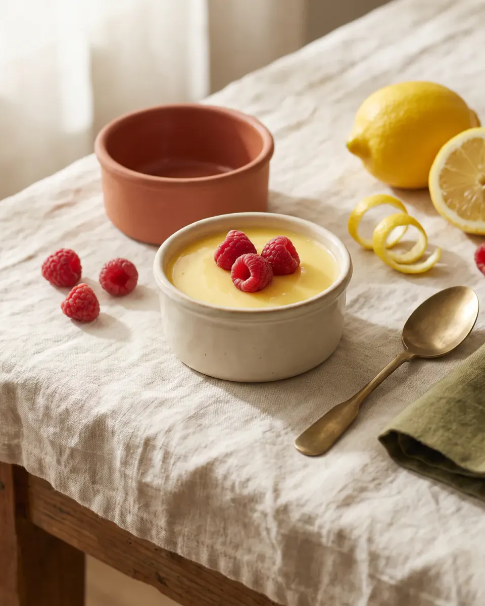 Lemon Posset — the finished dish