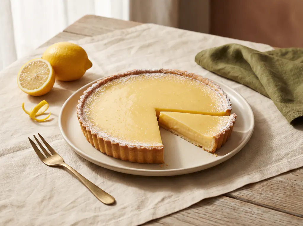 Lemon Tart — the finished dish