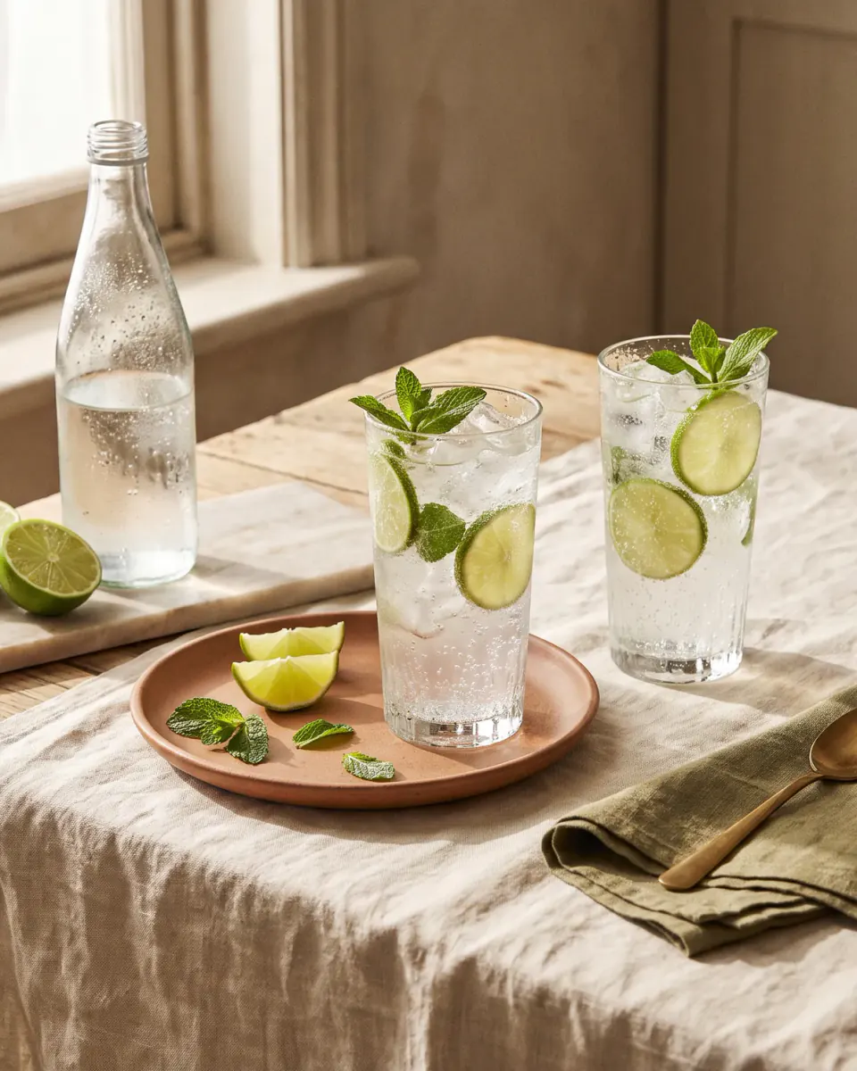 Lime Soda — the finished dish