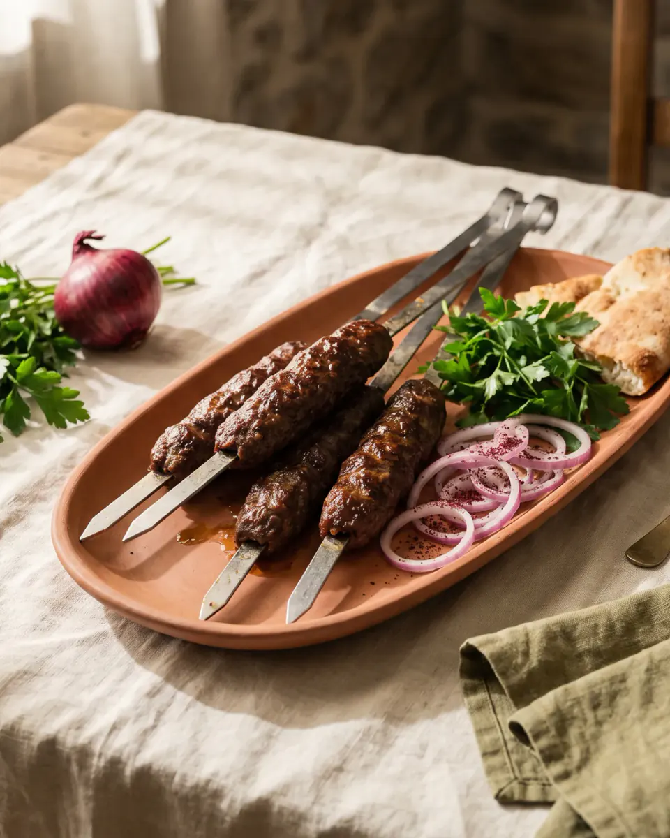 Lule Kebab – das fertige Gericht