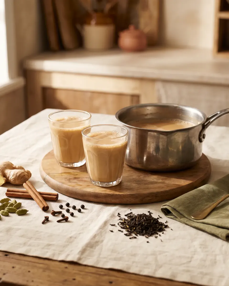 Chai masala — el plato terminado