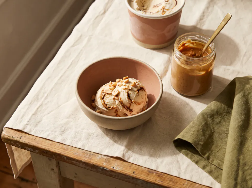 Erdnussbutter-Eis – das fertige Gericht