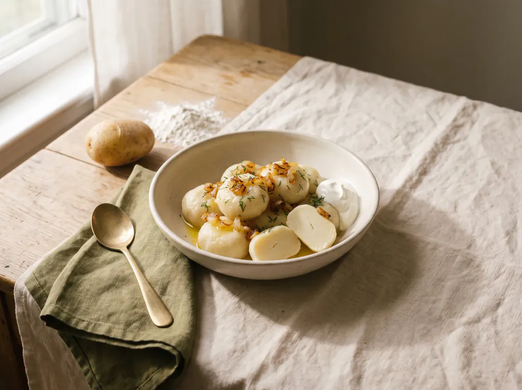 Potato Klyotsky — the finished dish