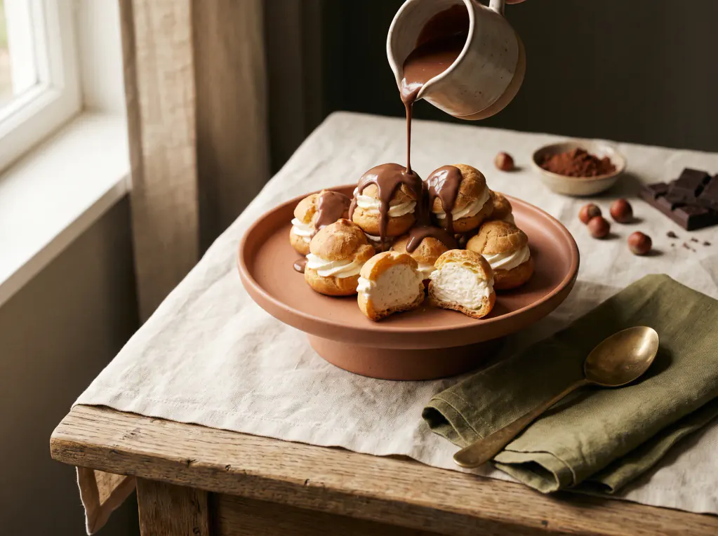 Profiteroles — o prato pronto