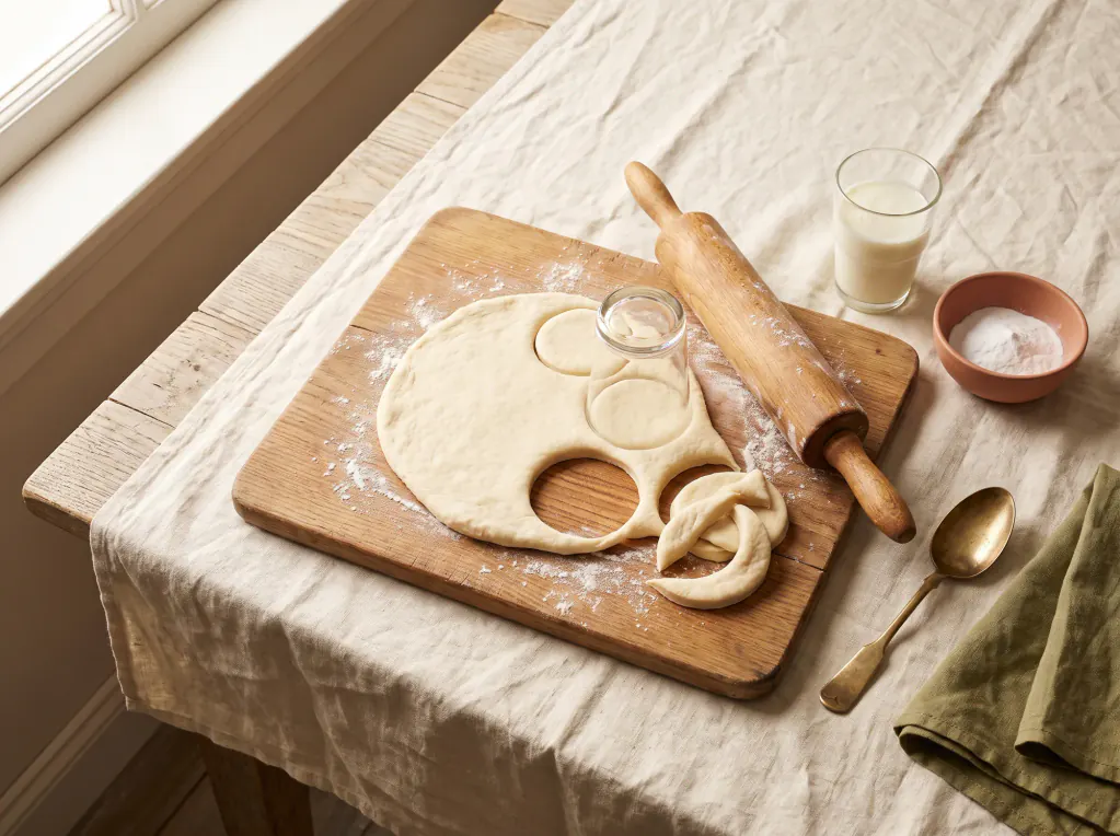 Massa rápida de kefir — o prato pronto