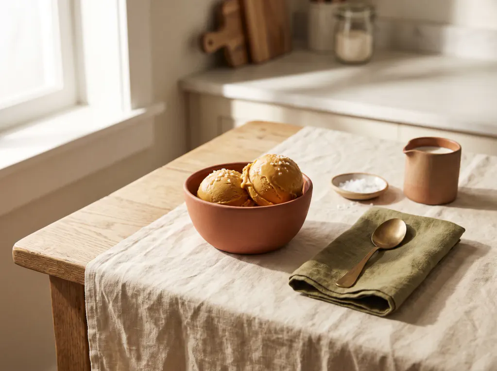 Salted-Caramel-Eis – das fertige Gericht