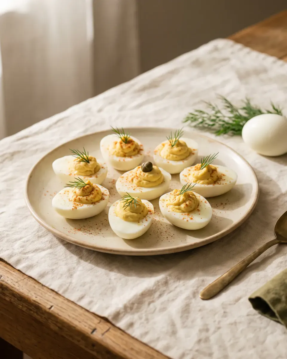 Stuffed Eggs — the finished dish