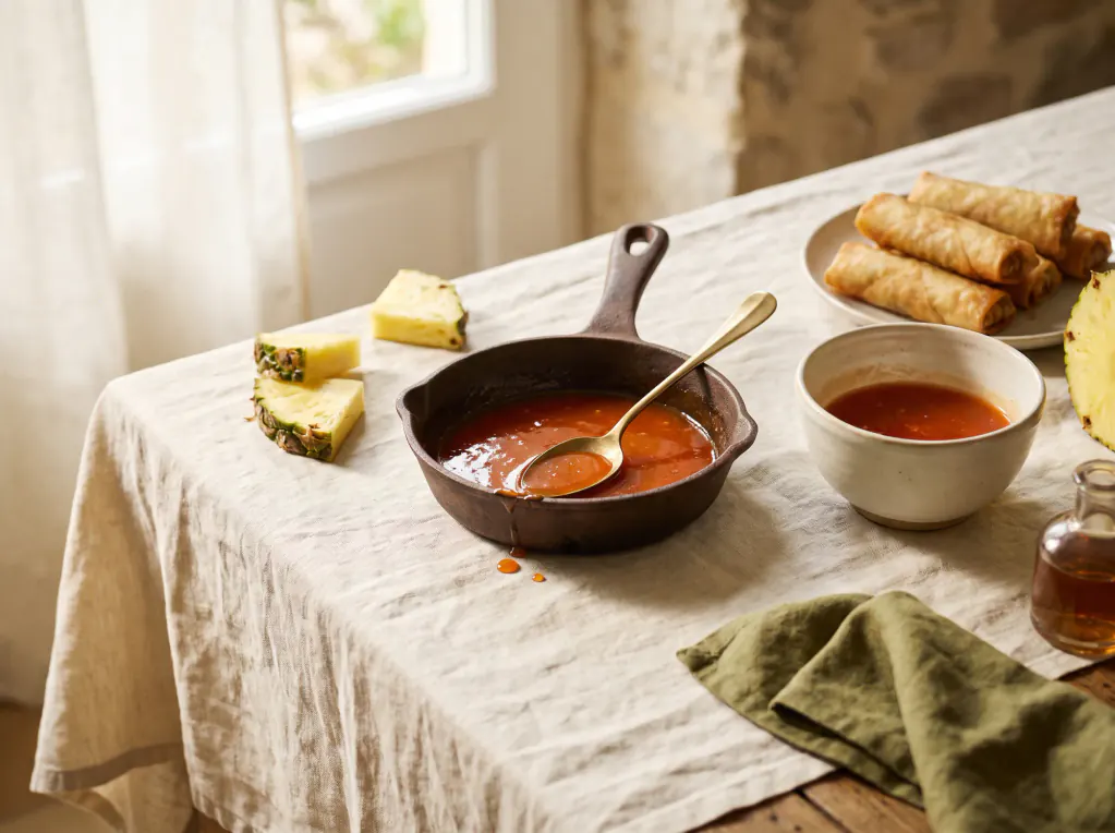 Sweet and Sour Sauce — the finished dish