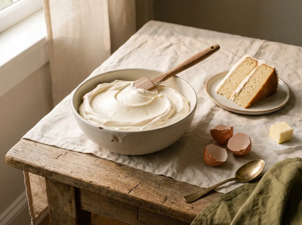 Buttercream suíço — o prato pronto