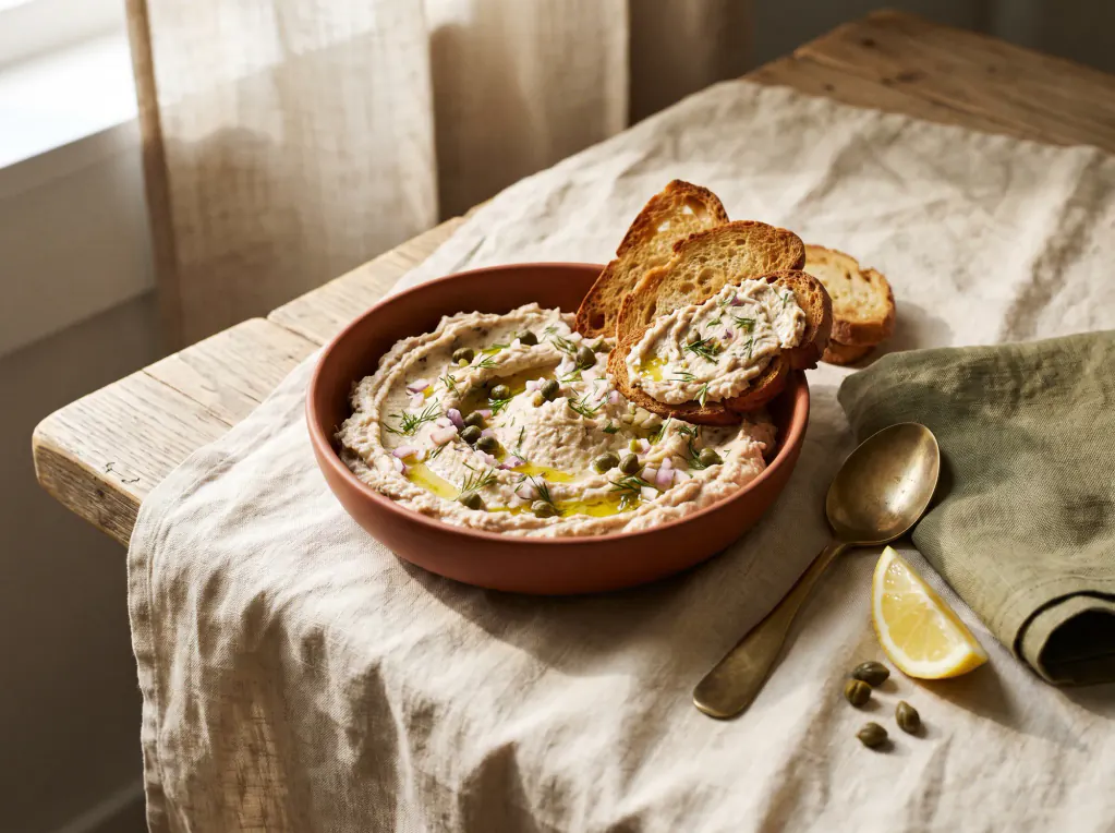 Paté de atún — el plato terminado