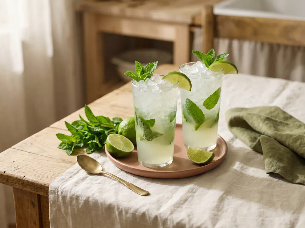 Mojito sin alcohol — el plato terminado